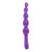 Анальный стимулятор-цепочка Baile Bendy Twist, цвет: фиолетовый - 22 см