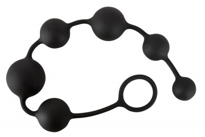 Анальная цепочка Black Velvets Anal Beads - 40 см