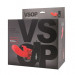 Страпон VSOP с вибрацией и клиторальным стимулятором - 17,5 см