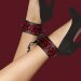 Поножи Luxury Ankle Cuffs, цвет: красно-черный