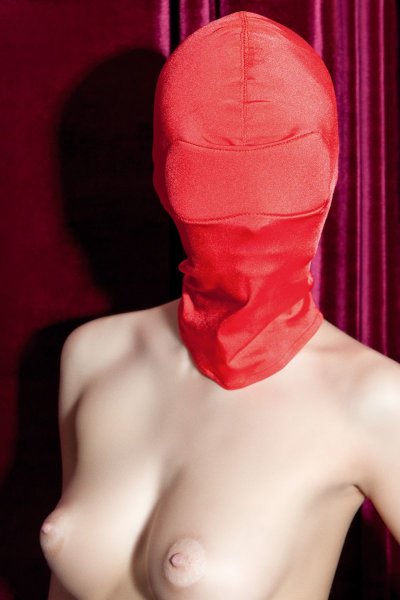 Эластичная маска на голову, цвет: красный