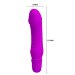 Мини-вибратор Justin -13,5 см, цвет: фиолетовый