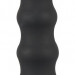 Вибратор Bendy Wavy с волнами на тельце, цвет: черный - 17 см