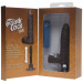 Вибромассажер Doc Johnson The Realistic Cock ULTRASKYN Vibrating 7" Slim, цвет: коричневый - 22,1 см