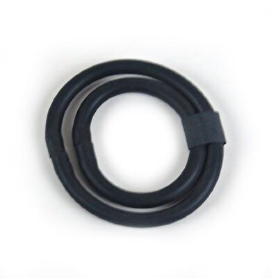 Двойное эрекционное кольцо, цвет: черный