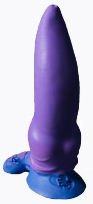 Фаллоимитатор Зорг small - 21 см, цвет: фиолетовый