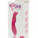 Клиторальный вибратор Naghi No.8 с ушками, цвет: розовый - 16 см