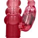 Вибратор-кролик Rotating Bubbles - 23,2 см, цвет: красный