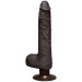 Вибратор Doc Johnson The Realistic Cock ULTRASKYN Vibrating 9" Slim, цвет: коричневый - 26,1 см