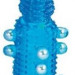Насадка на пенис Pearl Stimulator, цвет: голубой - 11,5 см