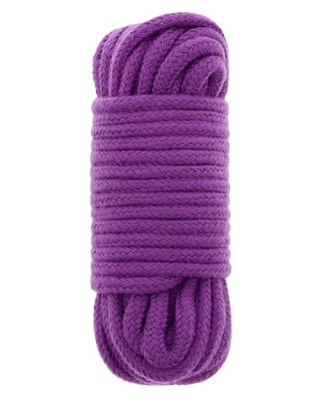 Хлопковая веревка BONDX LOVE ROPE 10M PURPLE, цвет: фиолетовый - 10 м