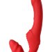 Безремневой страпон с вибрацией, цвет: красный