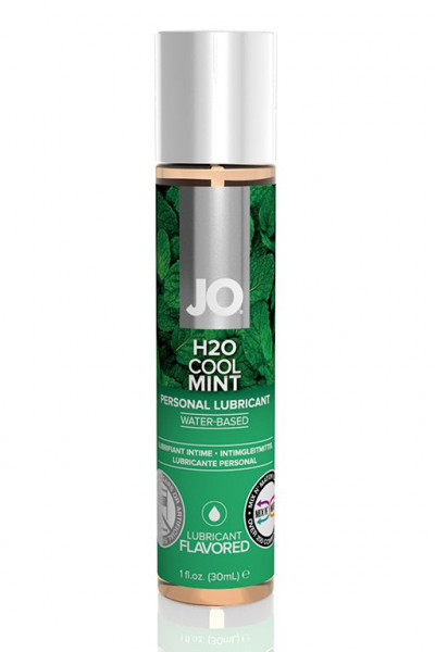 Лубрикант JO Flavored Cool Mint на водной основе с ароматом мяты - 30 мл.