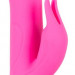 Вибратор Julie Lovetoys с клиторальным стимулятором, цвет: розовый - 22.5 см
