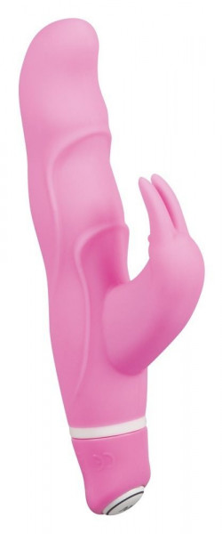 Вибратор Sweet Smile Bunny, цвет: розовый - 15 см