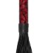 Многохвостовая гладкая плеть Luxury Whip - 38,5 см, цвет: красно-черный