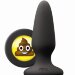 Черная силиконовая пробка среднего размера Emoji SHT - 10,2 см.