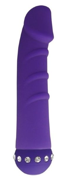 Вибратор SPARKLE SUCCUBI VIBRATING DONG - 14,5 см, цвет: фиолетовый