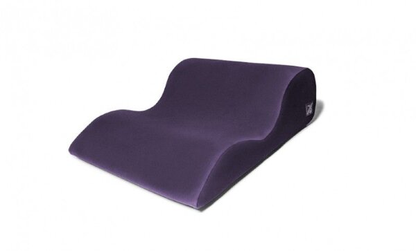 Большая подушка для любви Liberator Hipster с чехлом из вельвета, цвет: фиолетовый
