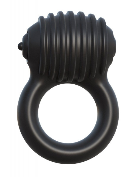 Эрекционное виброкольцо Pipedream Blackjack Power Ring, цвет: черный