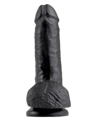 Фаллоимитатор Pipedream 7 Cock with Balls, цвет: черный - 19,4 см