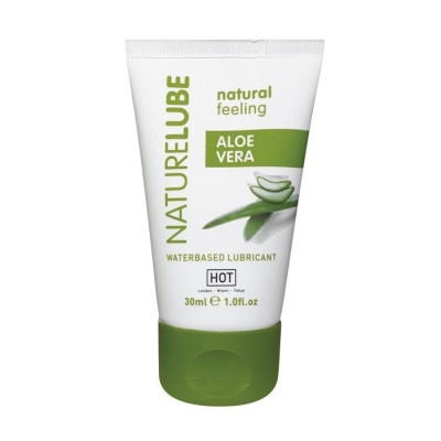 Смазка NatureLube Aloe Vera на водной основе с алоэ вера - 30 мл.