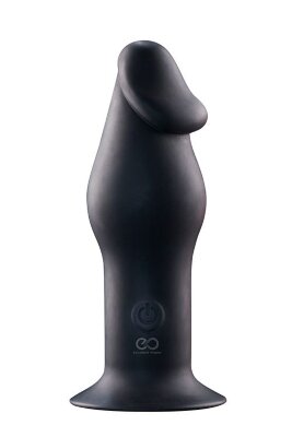 Анальный вибромассажер 5INCH RECHARGEABLE BUTTPLUG - 12,7 см, цвет: черный