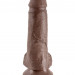 Фаллоимитатор Pipedream 7 Cock with Balls, цвет: коричневый - 19,4 см