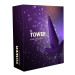 Анальный стимулятор RestArt Tower с вибрацией, цвет: фиолетовый