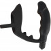 Кольцо с анальной вибропробкой Black Velvets Ring Vibro Plug, цвет: черный