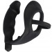 Кольцо с анальной вибропробкой Black Velvets Ring Vibro Plug, цвет: черный
