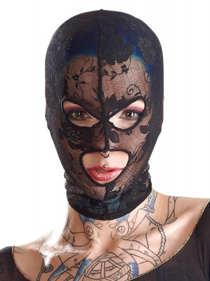Кружевная маска-балаклава Bad Kitty Mask с отверстиями для глаз и рта