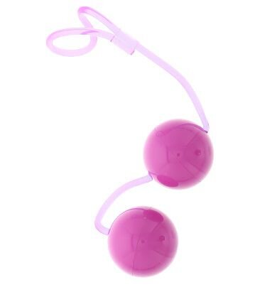 Вагинальные шарики Good Vibes Perfect Balls на мягкой сцепке, цвет: фиолетовый