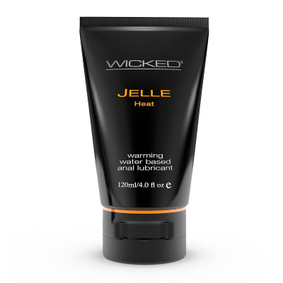 Анальный согревающий лубрикант Wicked Jelle Heat на водной основе - 120 мл.