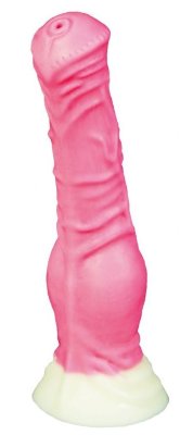 Фаллоимитатор Пони mini - 18,5 см, цвет: розовый