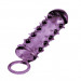 Насадка Samurai Penis Sleeve Purple, цвет: фиолетовый - 14,5 см