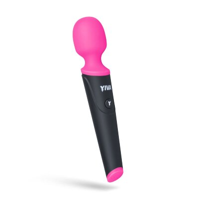 Вибромассажер Yiva Power Massager, цвет: розово-черный