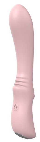 Гладкий вибратор FLEXIBLE SWEETHEART - 12 см, цвет: розовый