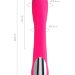 Нереалистичный вибратор JOS Twig - 20,5 см, цвет: розовый