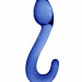 Стеклянный стимулятор Chrystalino Champ, цвет: синий - 18 см