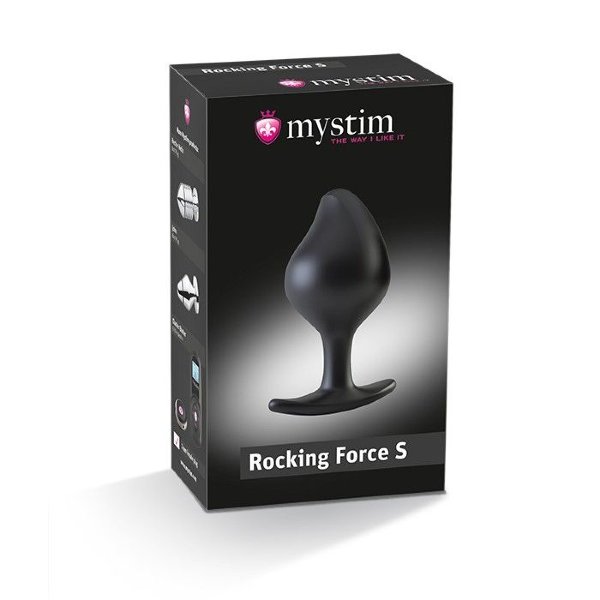 Анальная пробка MyStim Rocking Force S для электростимуляции