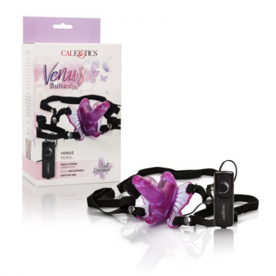 Клиторальная бабочка с отростком Venus Penis, цвет: розовый