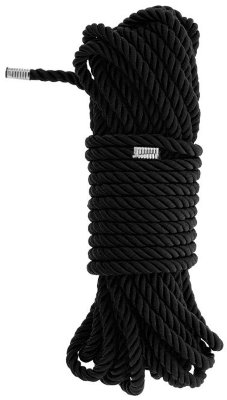 Веревка для бондажа BONDAGE ROPE - 10 м., цвет: черный