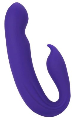 Вибратор G-Spot Dual Stimulator with Rolling Ball - 17,1 см, цвет: фиолетовый