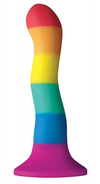 Фаллоимитатор Colours Pride Edition 6 Wave Dildo - 19 см