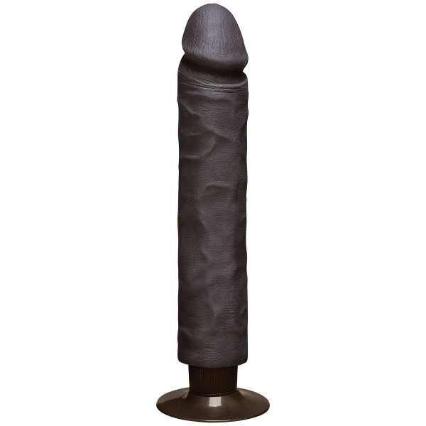 Вибратор Doc Johnson The Realistic Cock ULTRASKYN Without Balls Vibrating 10", цвет: коричневый - 29,2 см