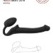 Безремневой страпон Silicone Bendable Strap-On S, цвет: черный