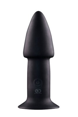 Анальный вибратор 5INCH RECHARGEABLE BUTTPLUG - 12,7 см, цвет: черный