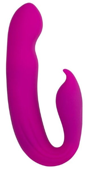 Вибратор G-Spot Dual Stimulator with Rolling Ball - 17,1 см, цвет: розовый