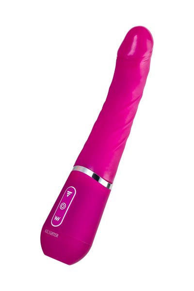 Нереалистичный вибратор Ailighter Smart Telescopic Lover - 27,1 см, цвет: розовый